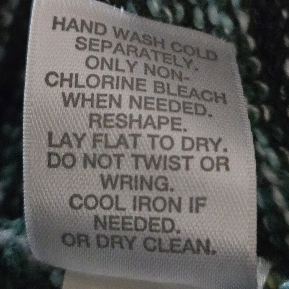 J Jill Womens M Cardigan Sweater Green Textured Knit Boho Lagenlook Marled Long - Picture 10 of 10